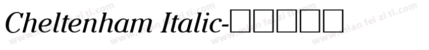 Cheltenham Italic字体转换